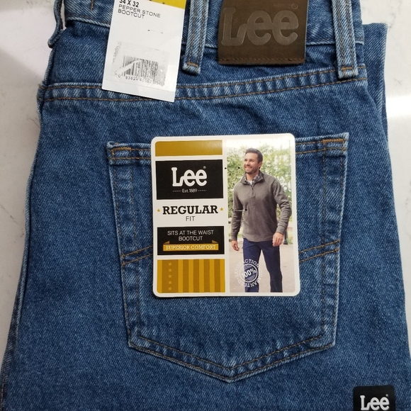 Lee Reg. Boot Fit Pepper Stone 34x32 & 36x30 - Picture 2 of 6